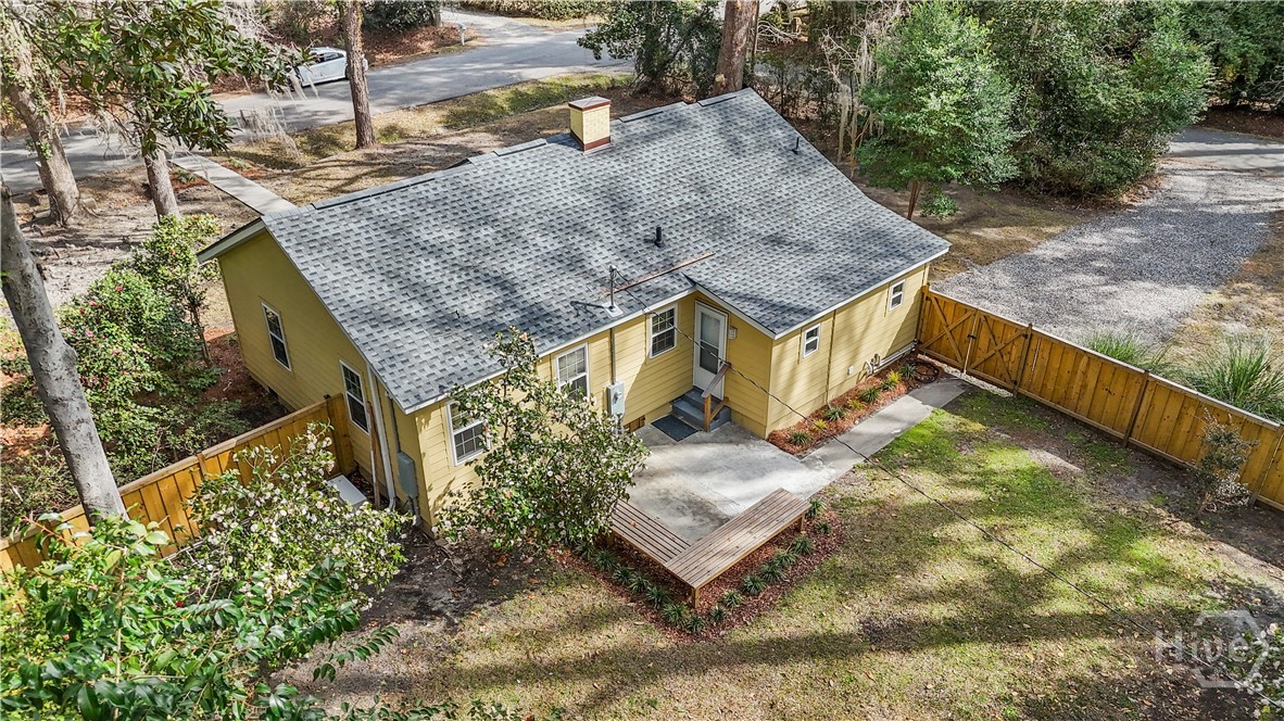 Backyard aerial view