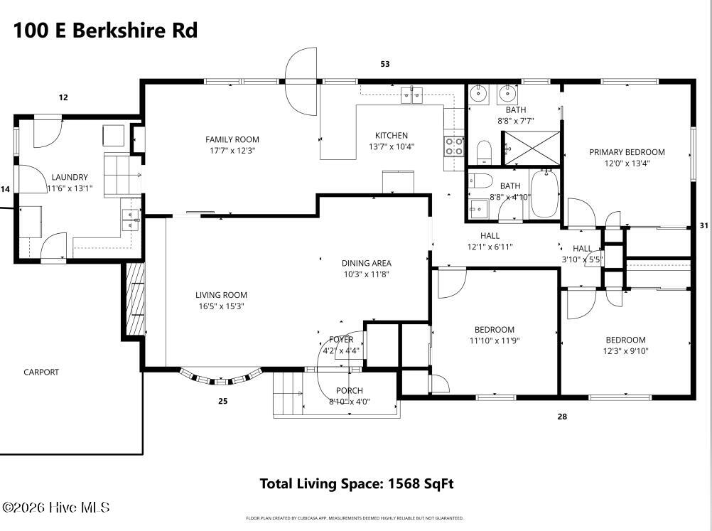 Photo 3 of Single family home for sale at 100 E Berkshire Rd, Greenville, NC 27858 | MLS# 100574380 | Listing updated on 2026-09-21