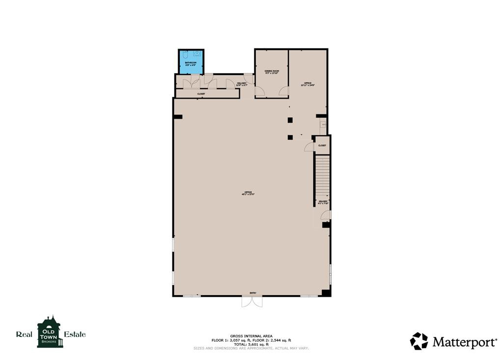 Ground floor. Not shown is the back bathrooms