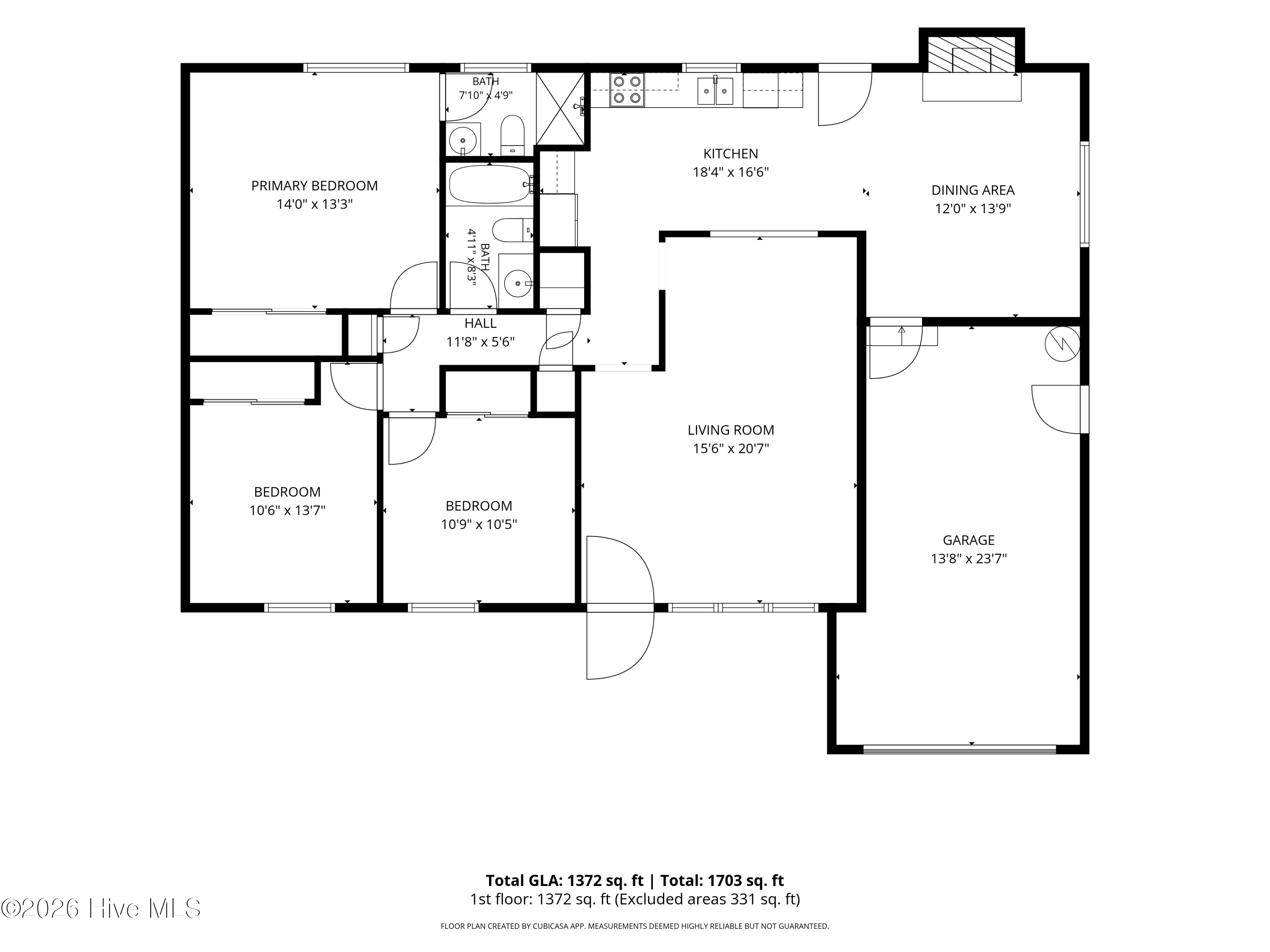 Exterior photo of 1107 Massey Court, Jacksonville, NC 28546. MLS: 100610751