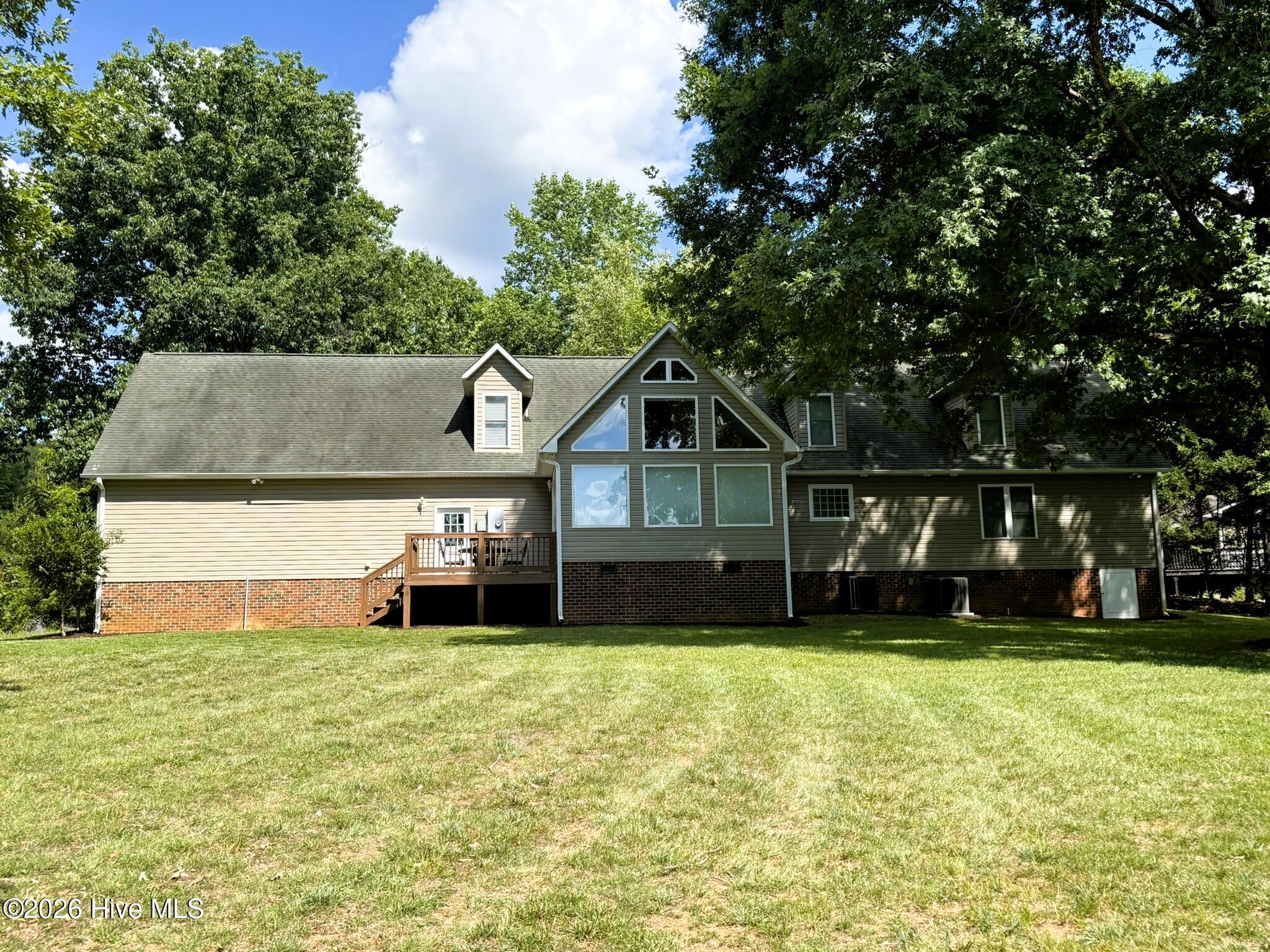 Back of the home, facing Lake Tillery