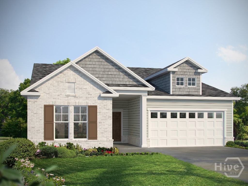 Rendering only. Plan orientation, colors, details