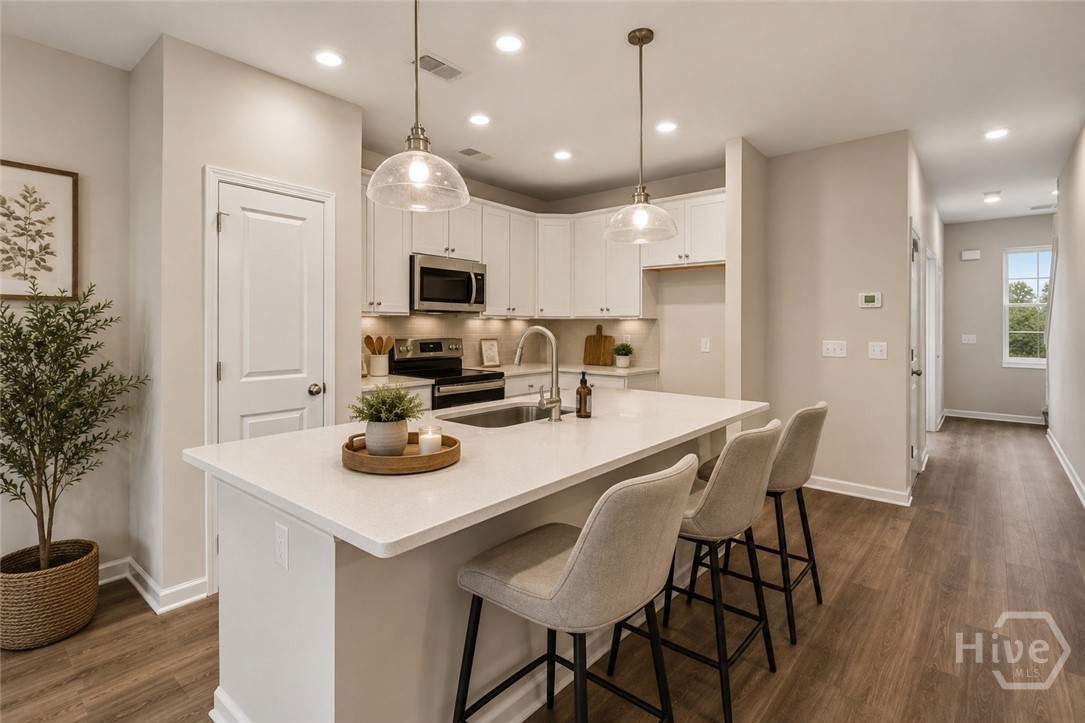 Virtually staged to help illustrate the home's design potential.
