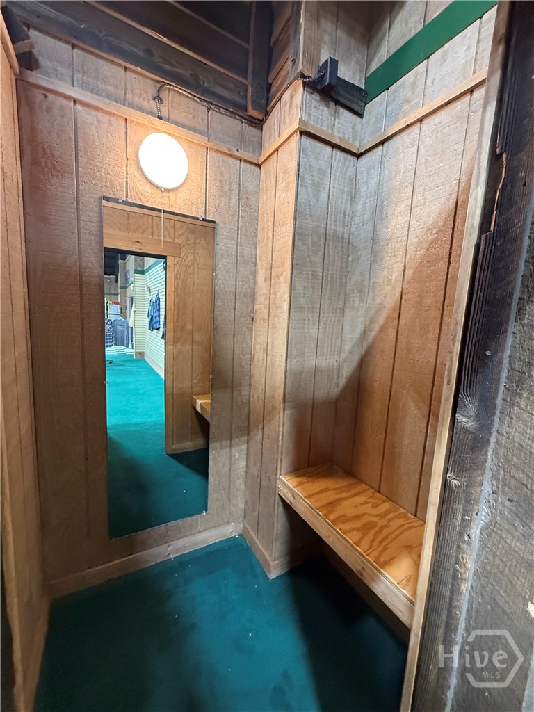 Fitting room off the main retail floor