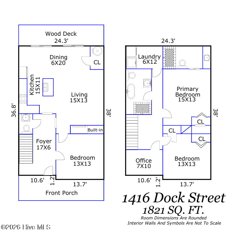 Exterior photo of 1416 Dock Street, Wilmington, NC 28401. MLS: 100598037