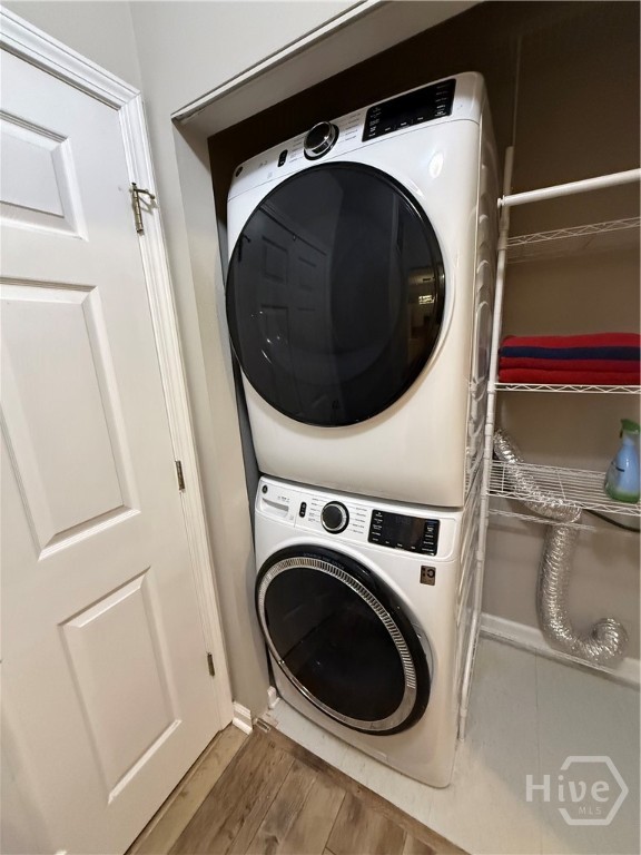 Laundry closet. Washer and Dryer stay only a year old