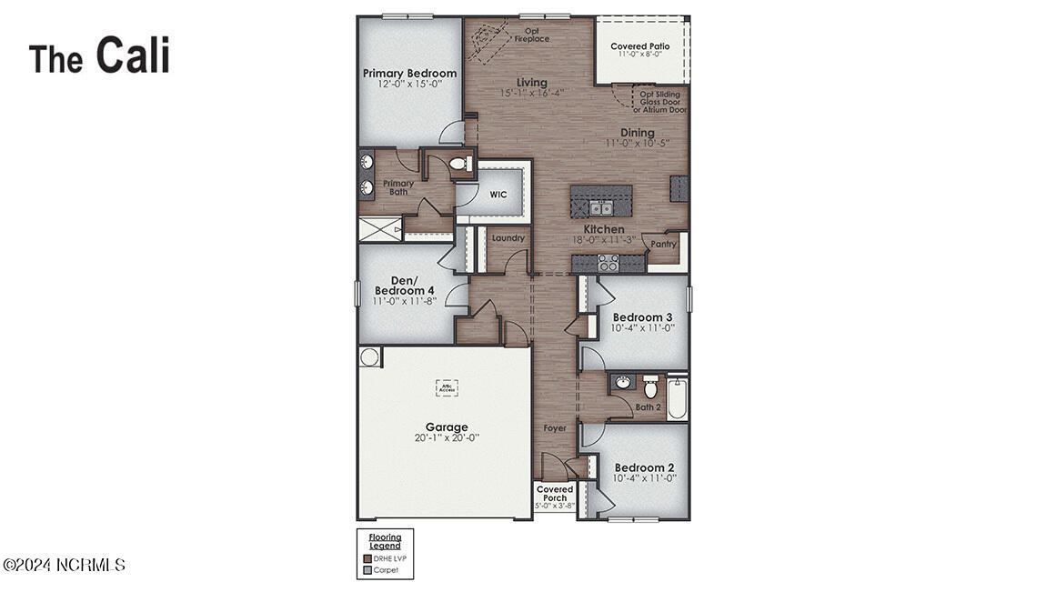3068 Golden Field Drive SE Lot 88, Bolivia, NC 28422 – photo 2: Cali DRHE_Floorplan