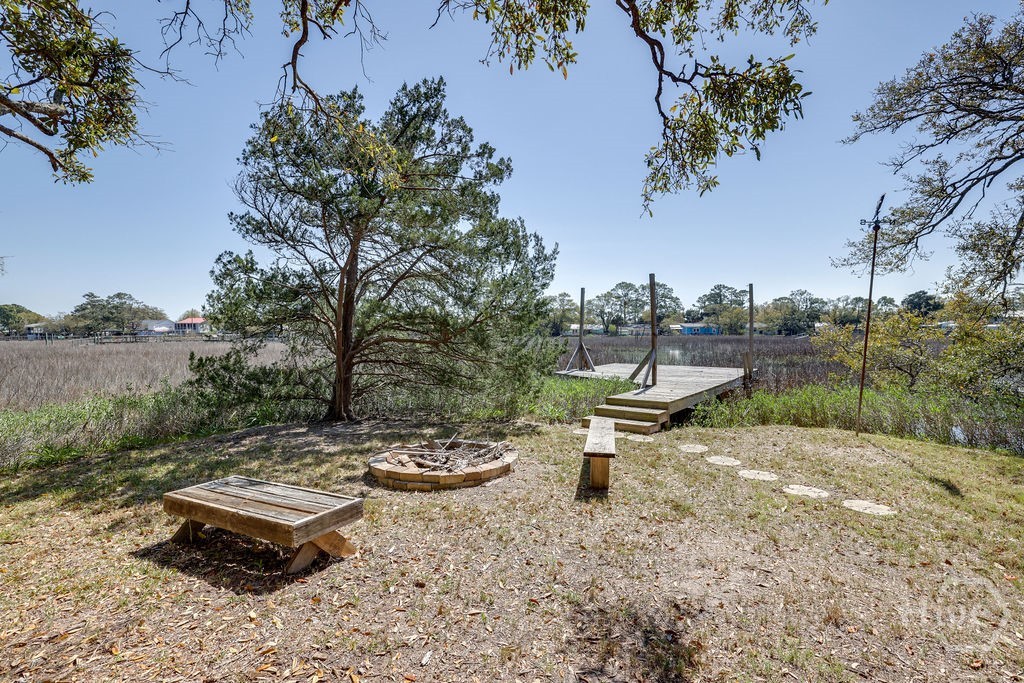 Firepit & Dock looking east
