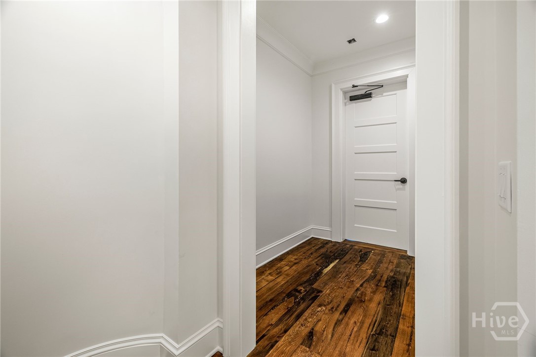 Back private entrance.