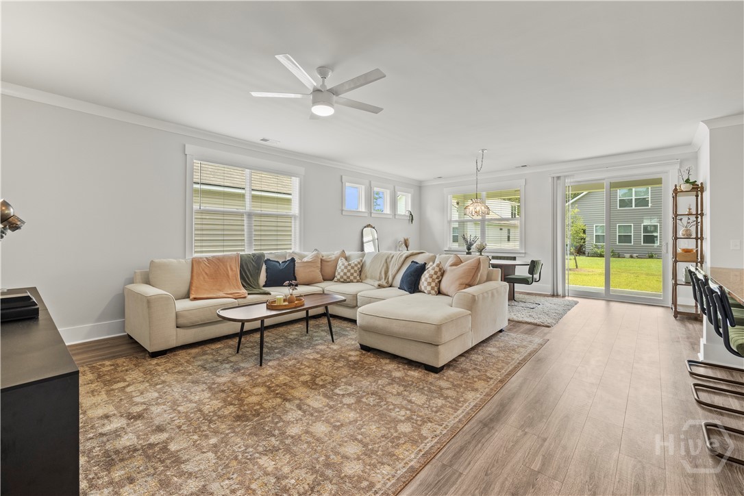 Downstairs living room space