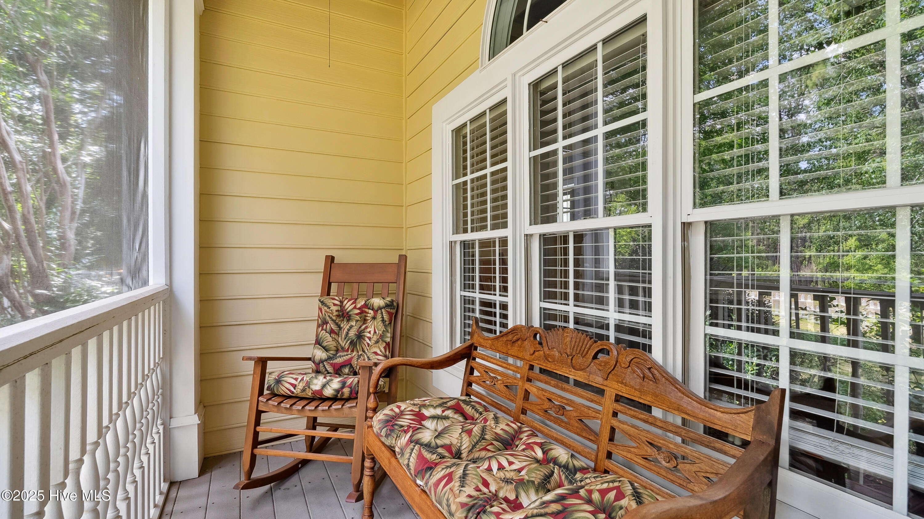 private porch off master bedroom