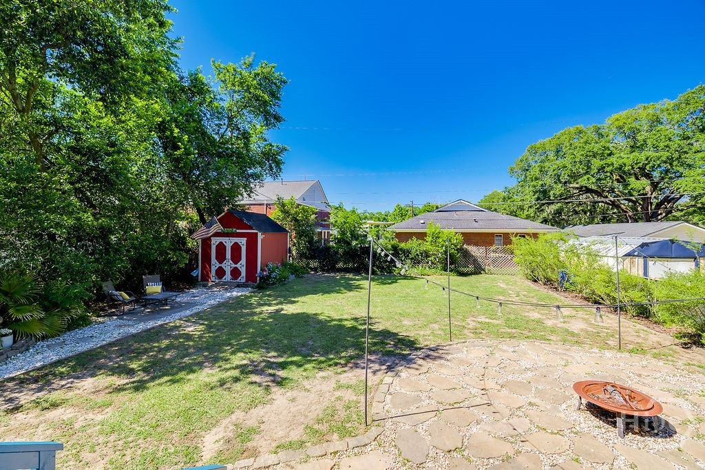 Spacious and private back yard.