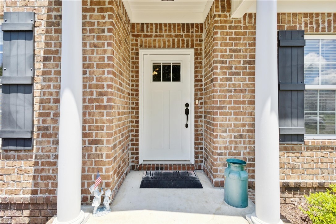 A covered entrance is a great plus.