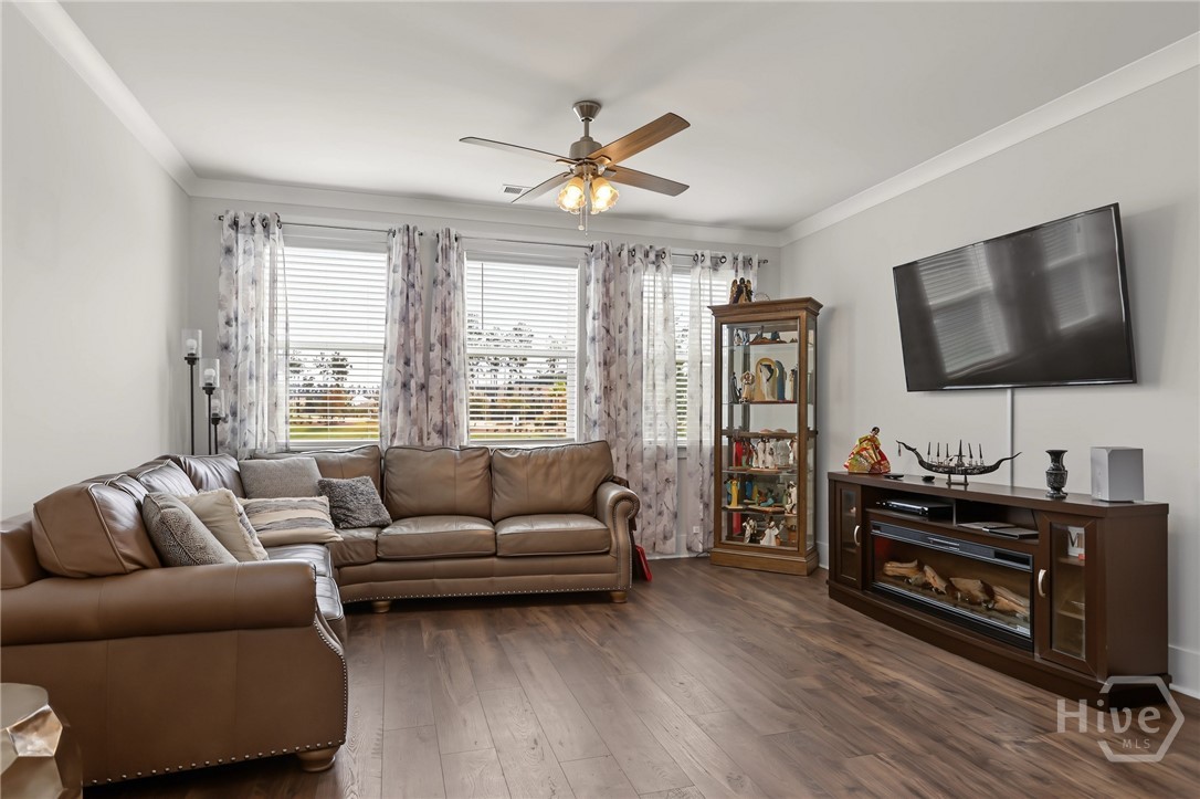 Spacious family room.