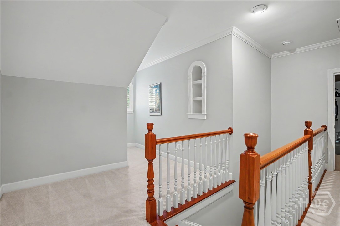 Nook at the top of the steps