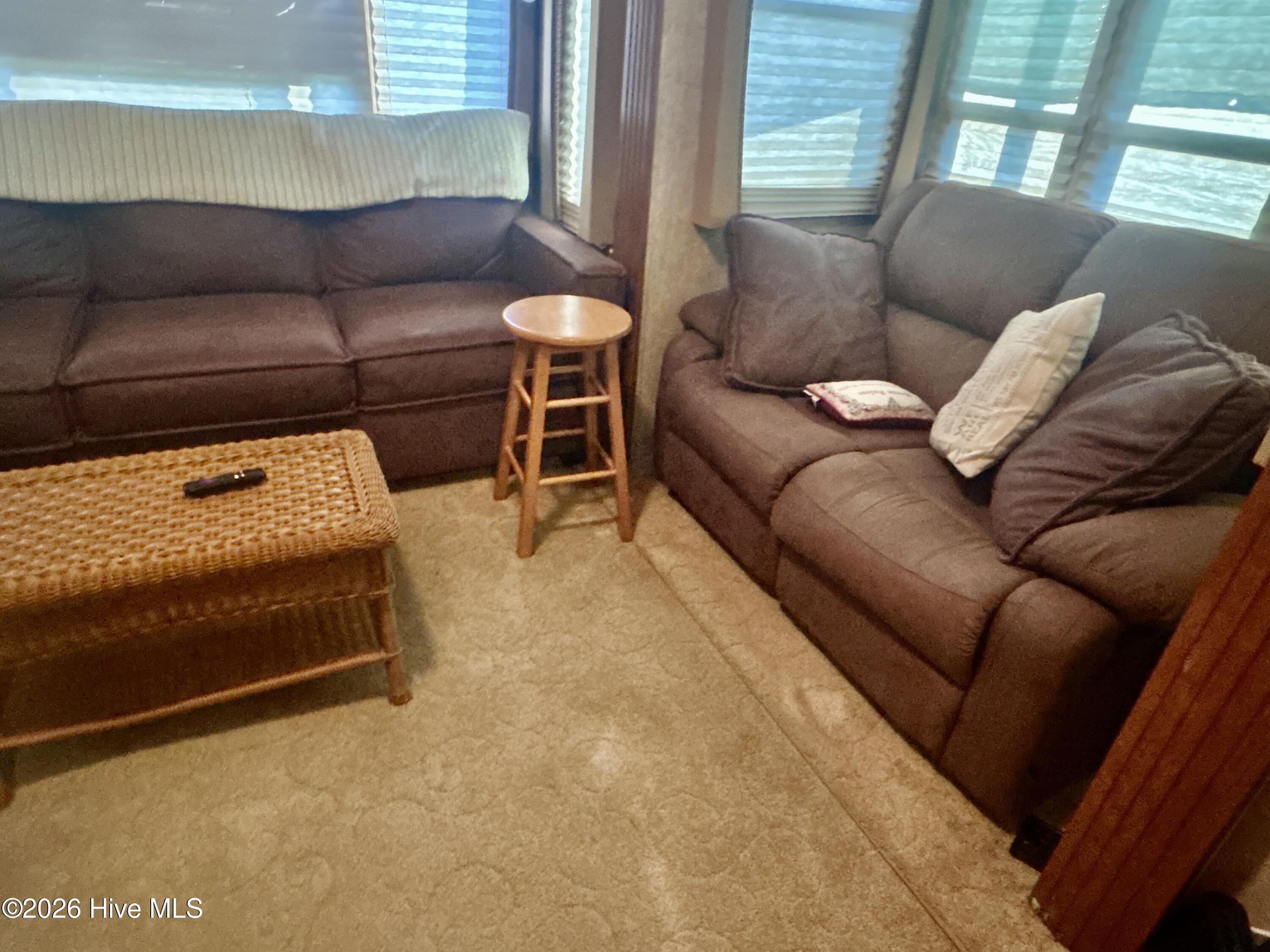 den/living area, Grand Junction camper