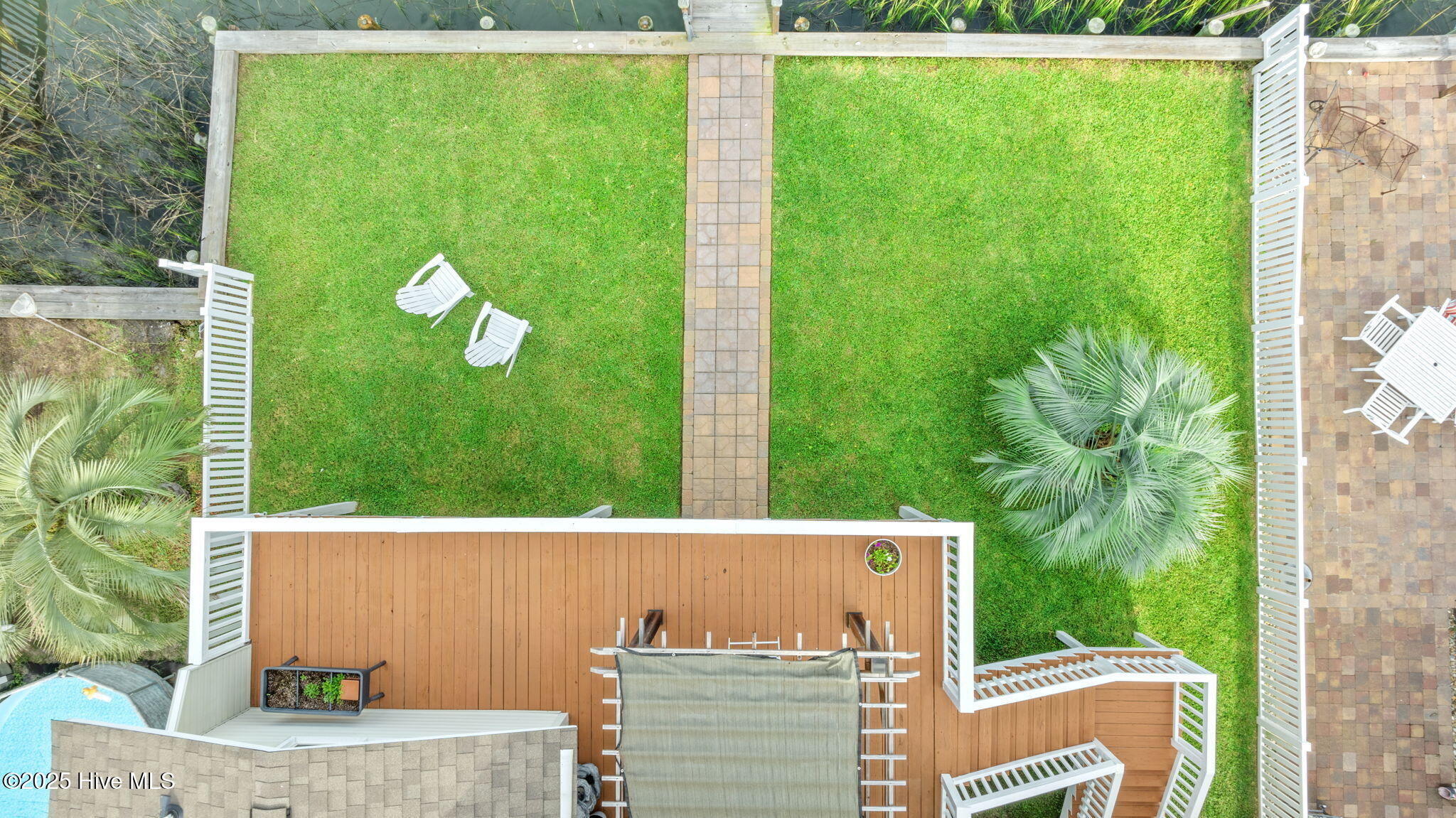 Rear yard with 