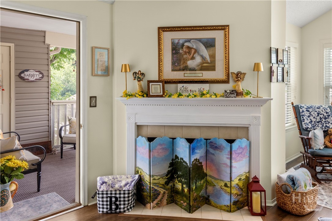 Wood burning Fireplace