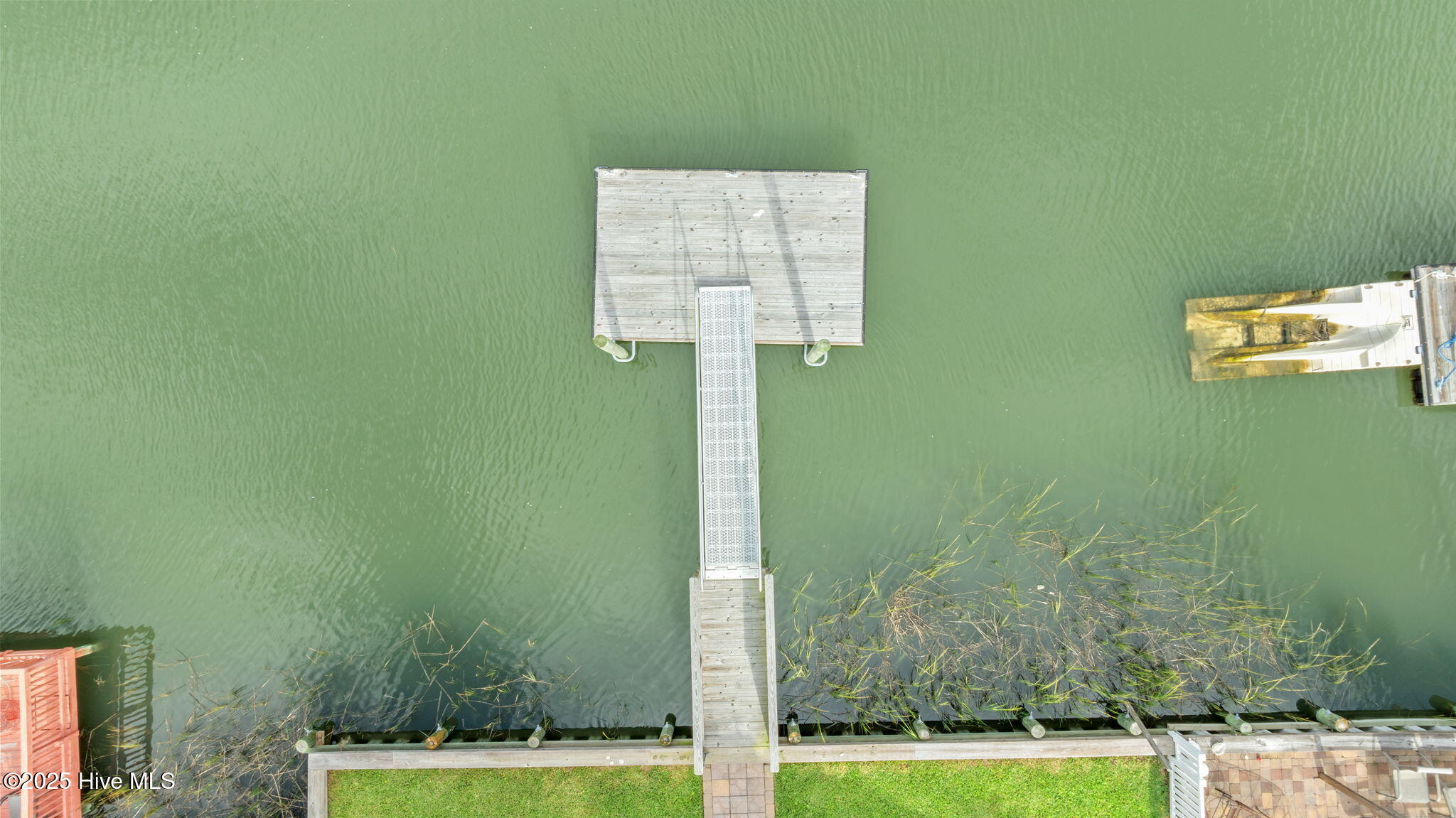 Bird's eye view of dock