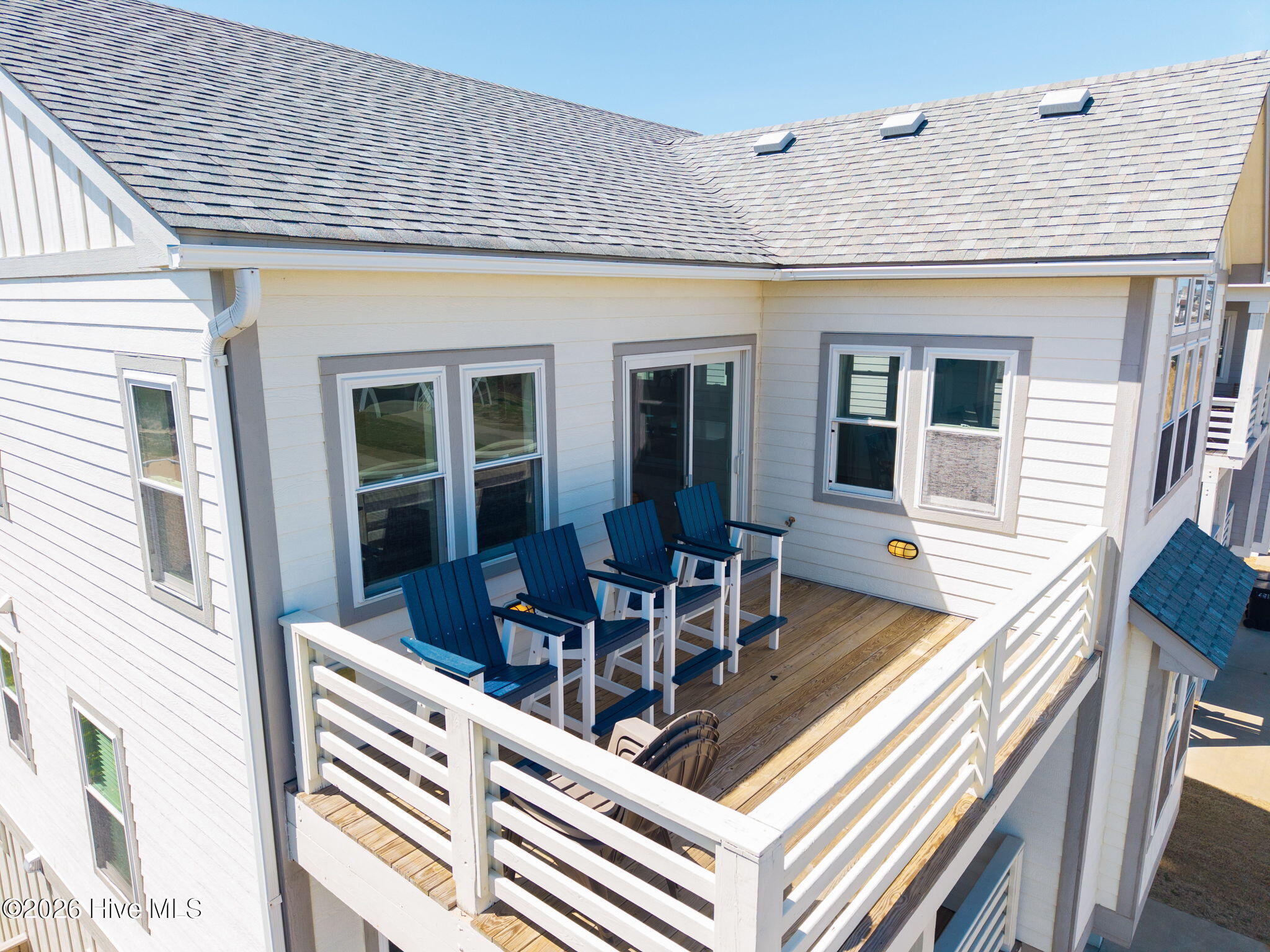 top floor deck with ocean view