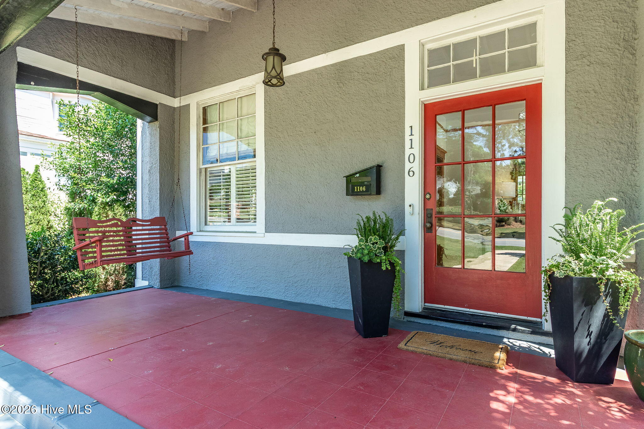 Welcoming front porch