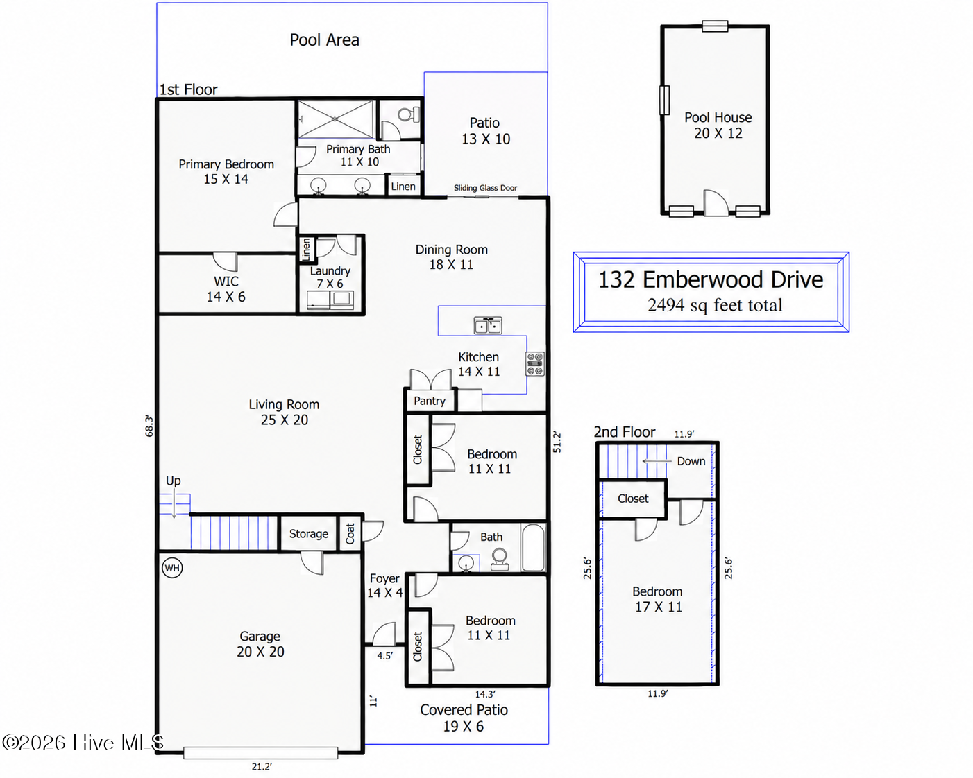 Exterior photo of 132 Emberwood Drive, Leland, NC 28479. MLS: 100603254