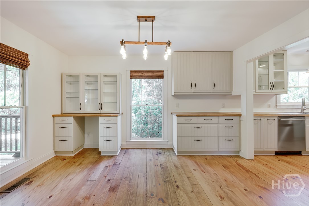 dining room, open floor plan