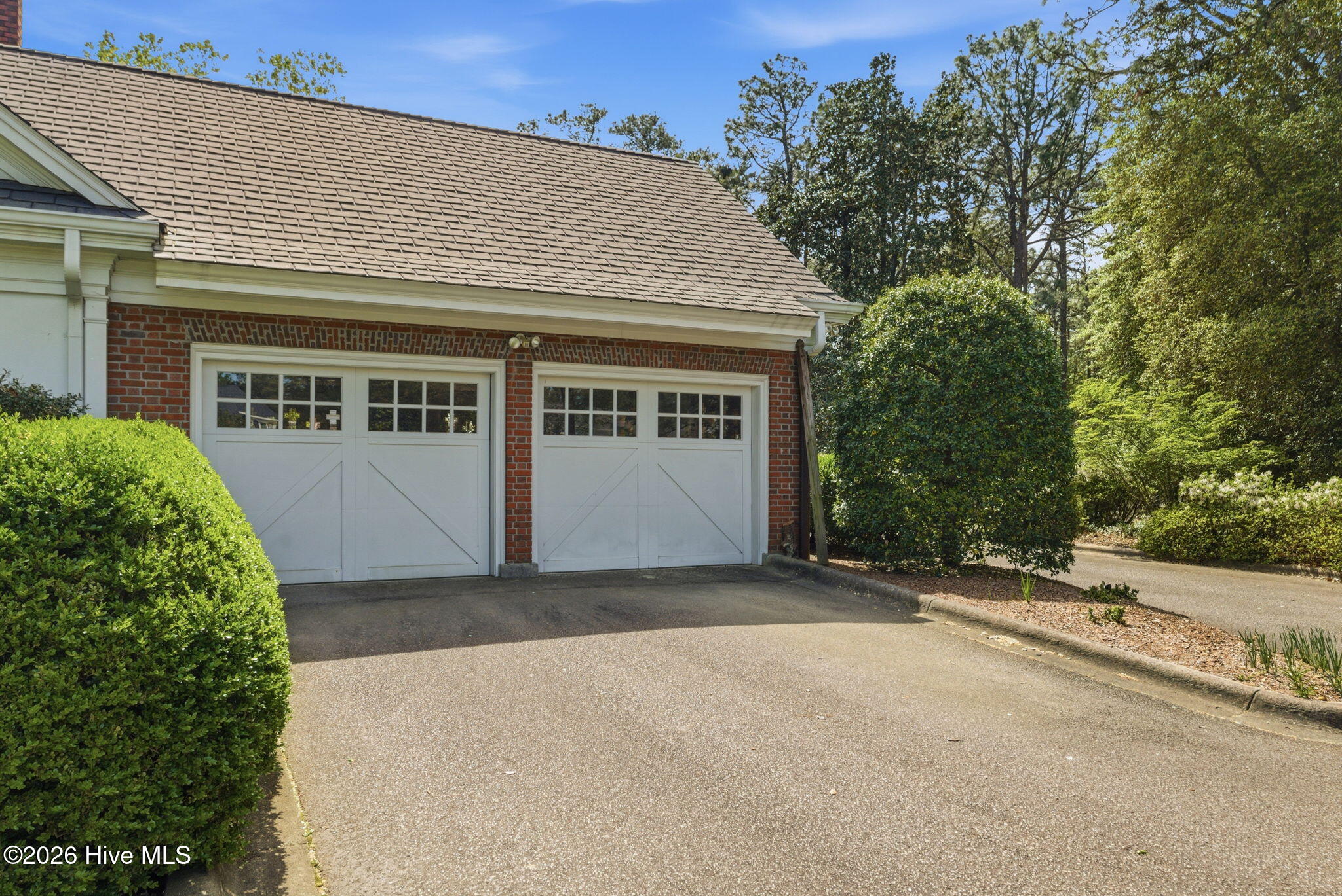 Side facing 2 car garage