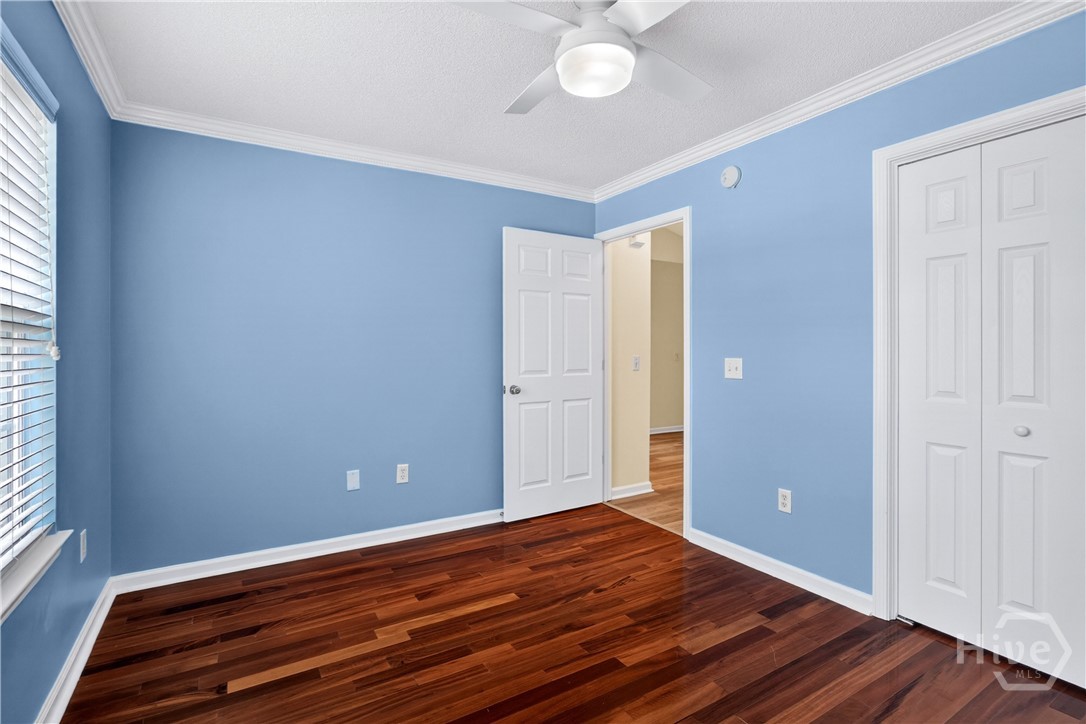 In the guest room looking back to the room entrance - closet on your right