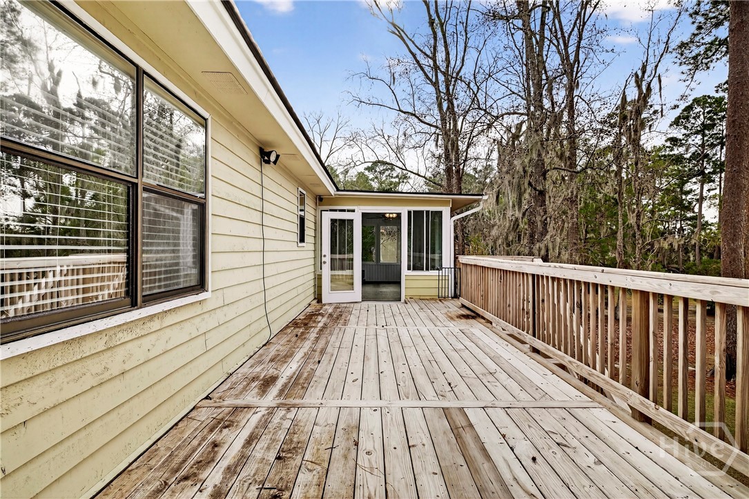 Second Story Deck off of Sunroom
