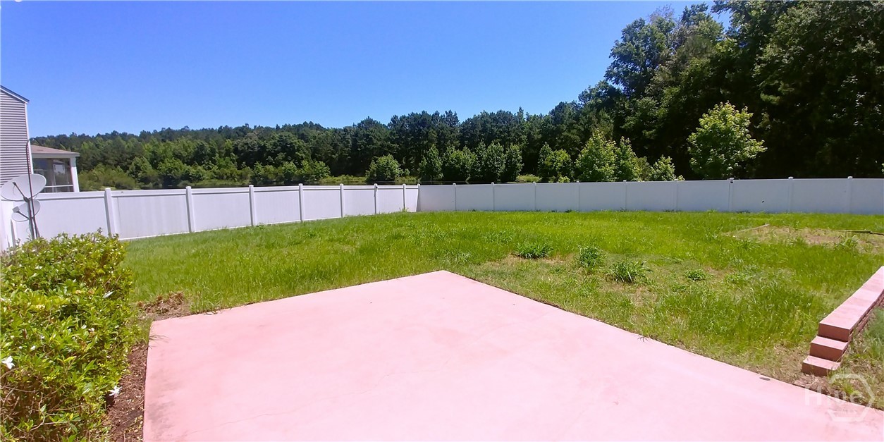 Rear patio