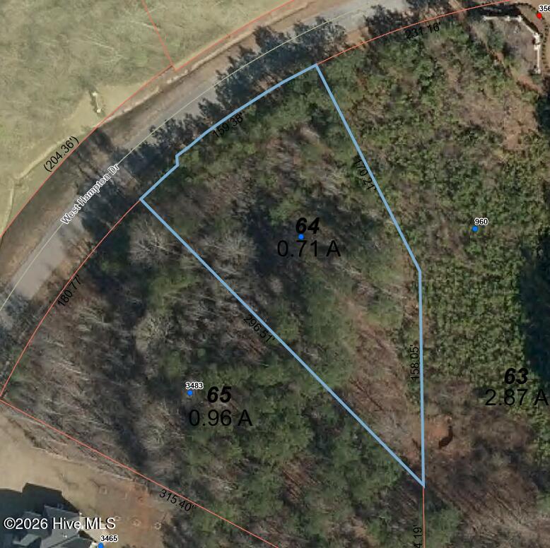 3519 West Hampton Dr - Lot 64B GIS Photo