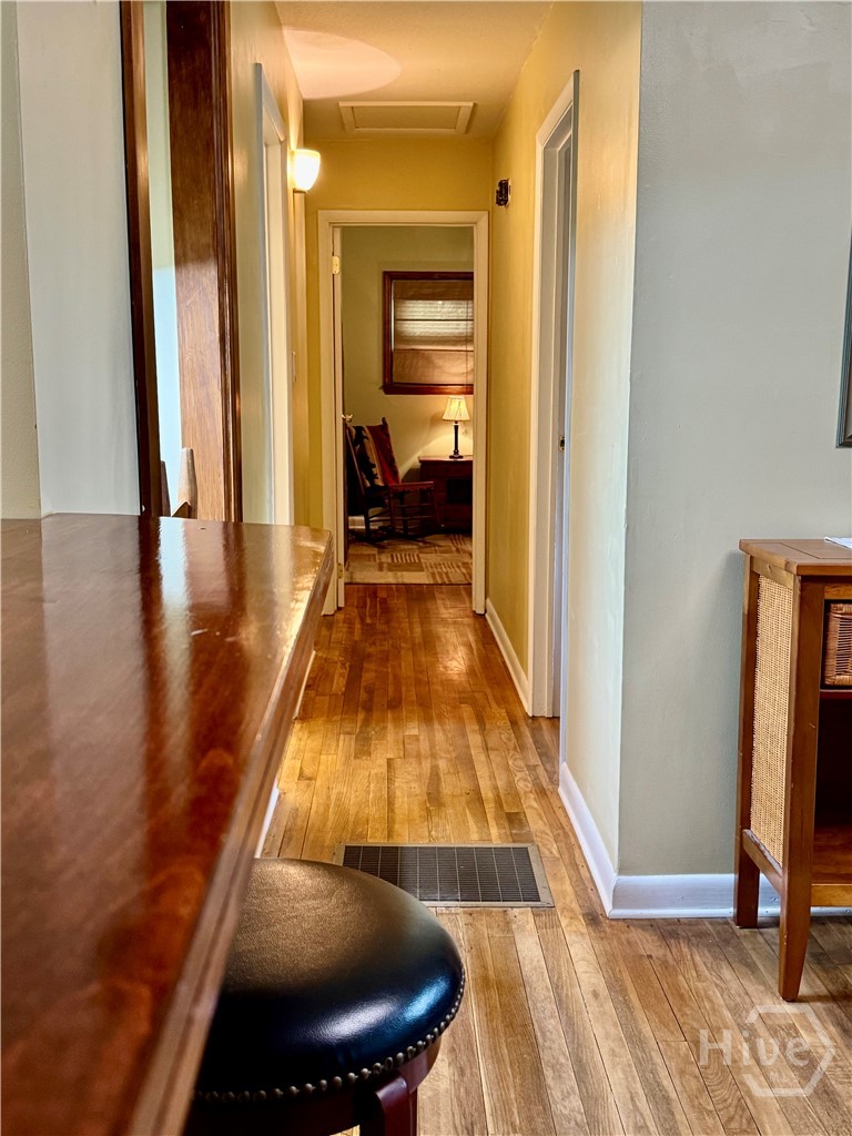 Hallway hardwood floors