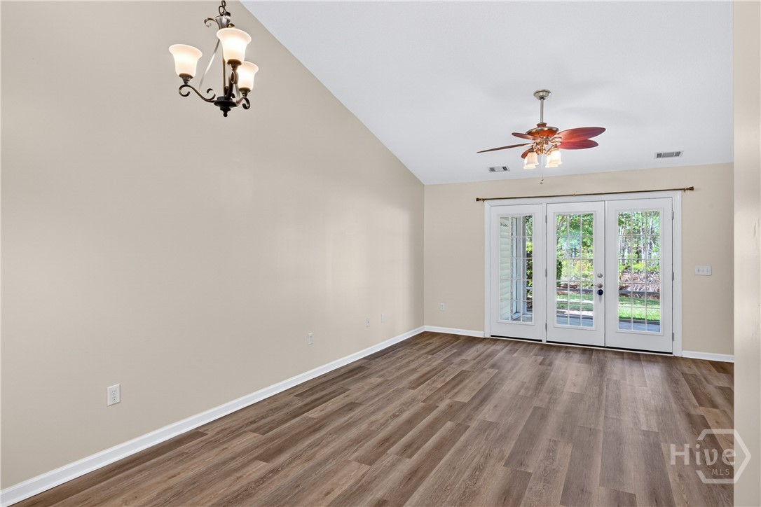 Entering the living room from the entry hall