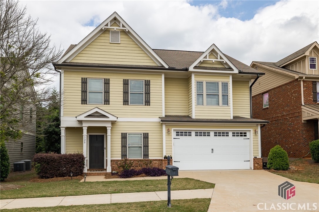 Experience the best of Westside Athens living with this spacious 4 bedroom, 3.5 bathroom home. Enjoy the open floor plan, separate dining room, breakfast area, and fully-equipped kitchen that opens to the family room. The upstairs features an oversized primary bedroom with en suite bathroom, one secondary bedroom with private bathroom, and two additional bedrooms sharing a hall bathroom. Additional features include two-car garage, fenced yard, HOA management, and community pool access. Quick access to Hwy 78 and Hwy 316 make this the perfect home for your active lifestyle.