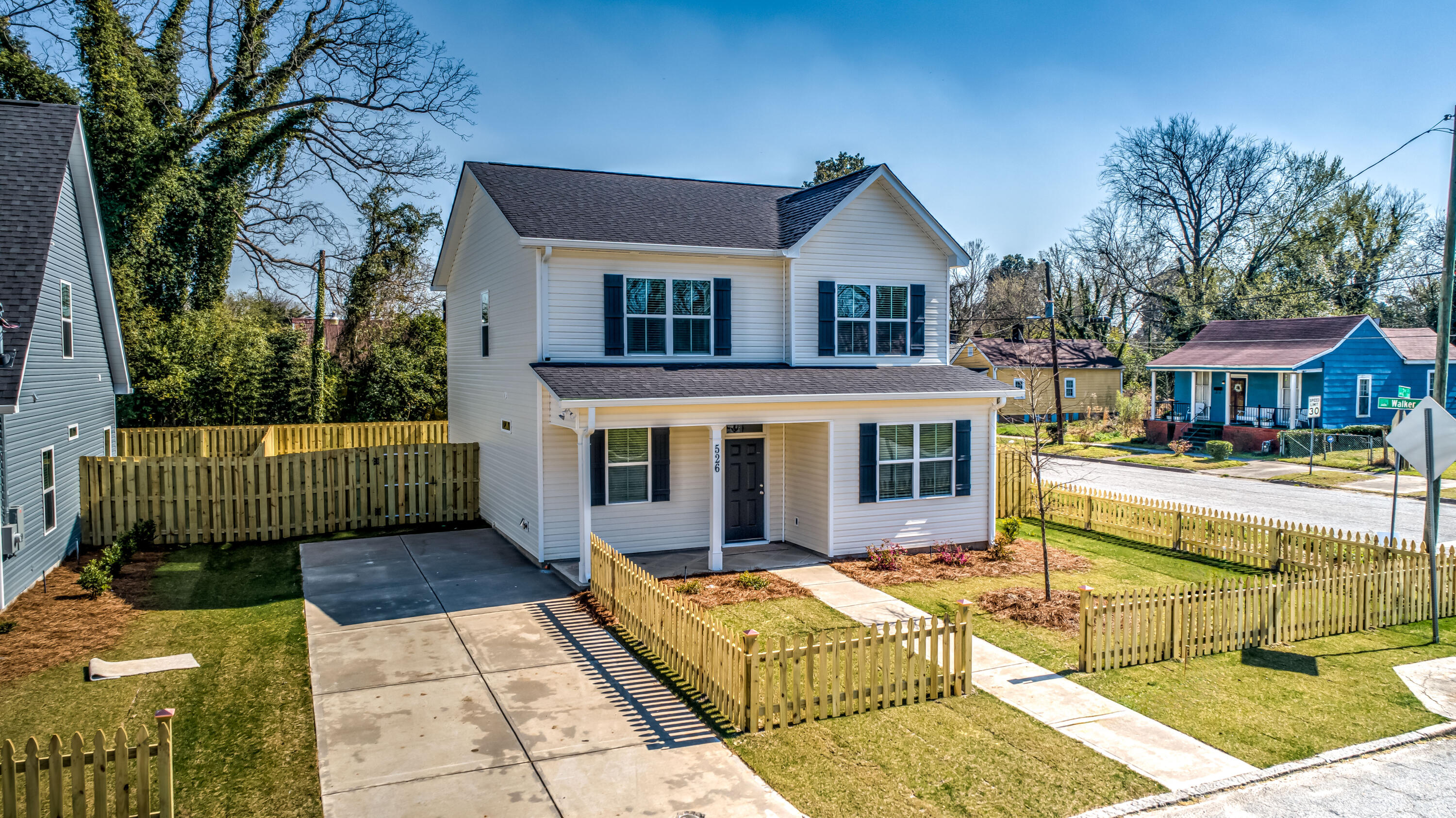 2nd St, 526, Front Exterior, Drone-1