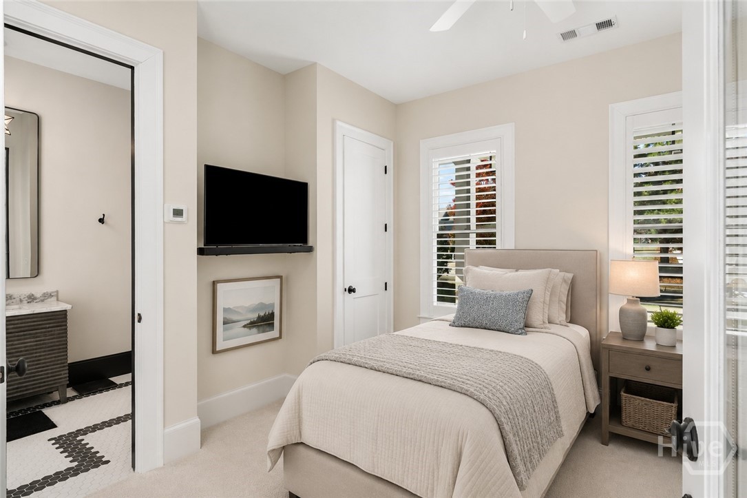 Cabana guest suite - Image is virtually staged and AI generated