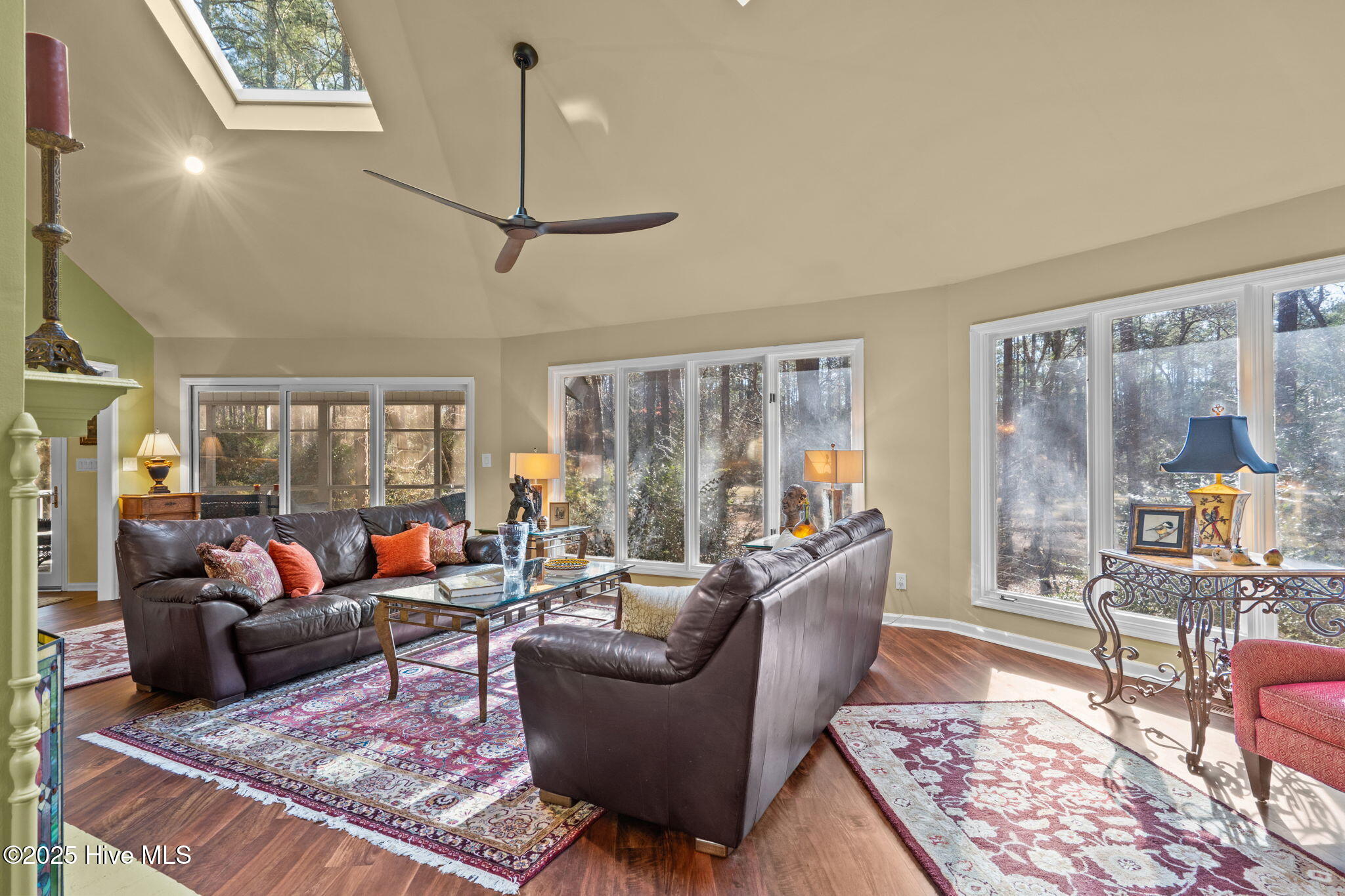 Living area with 2 new Skylights