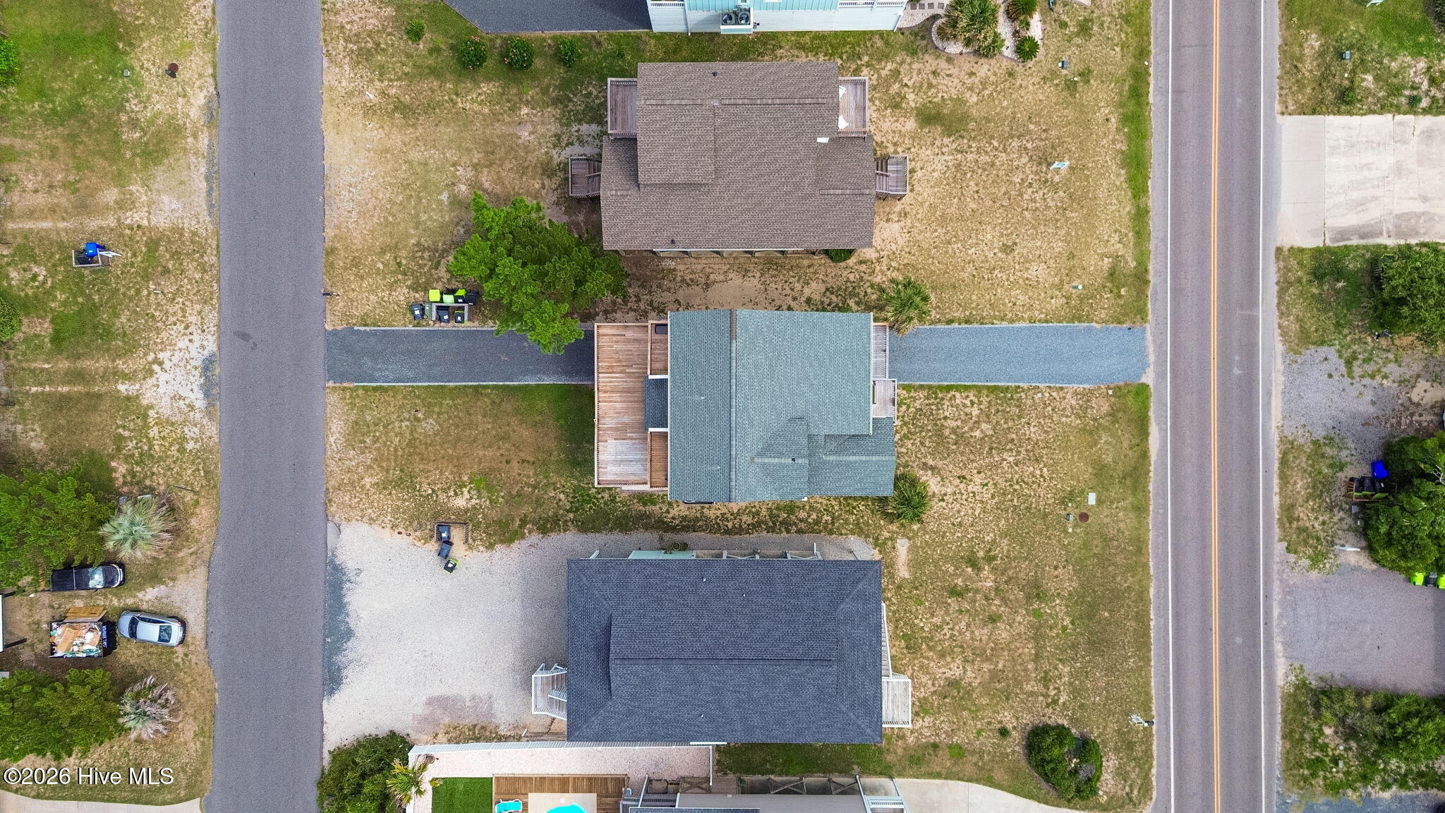 Aerial view of the neighborhood