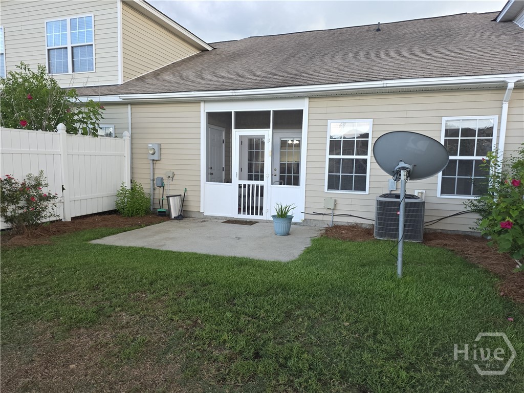 Screened Porch leads to Patio with lagoon view that has lighted fountain right out your door.