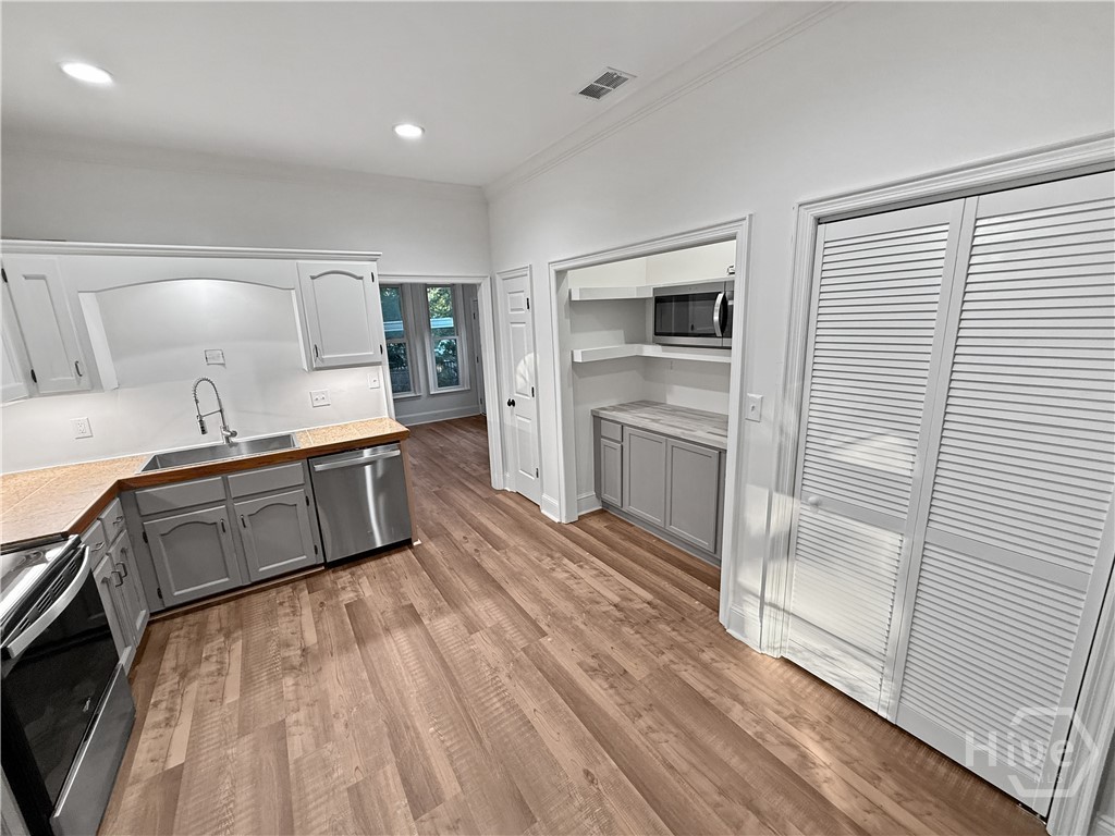 Kitchen nook and pantry