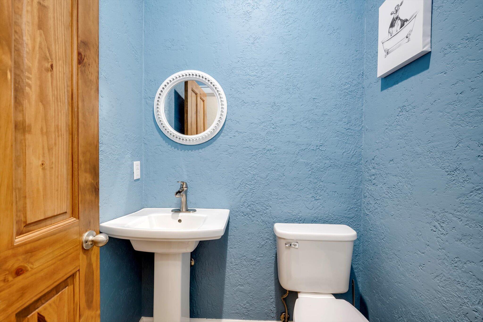 Half bath in hallway