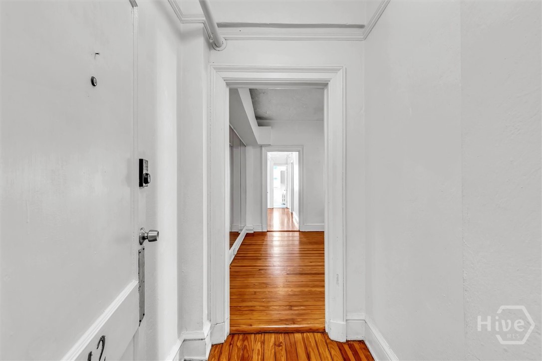 Enter the apartment