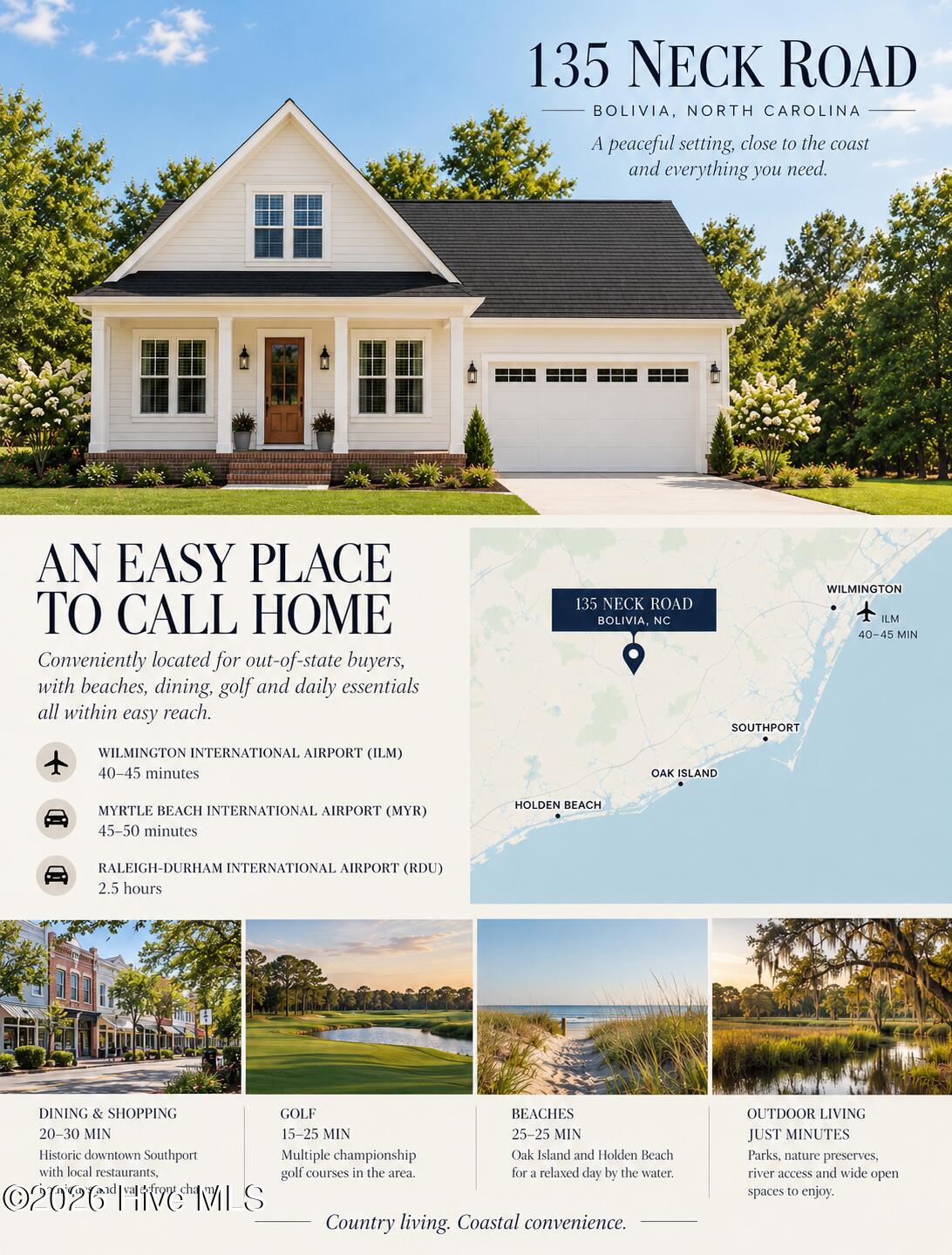 Photo 3 of Single family home for sale at 135 Neck Rd SE, Bolivia, NC 28422 | MLS# 100607931 | Listing updated on 2026-10-05