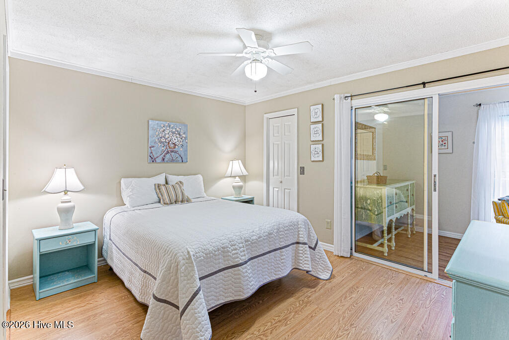 with two closets & a queen bed