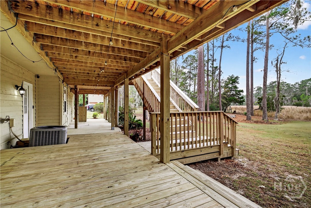 Patio under Second Story Deck