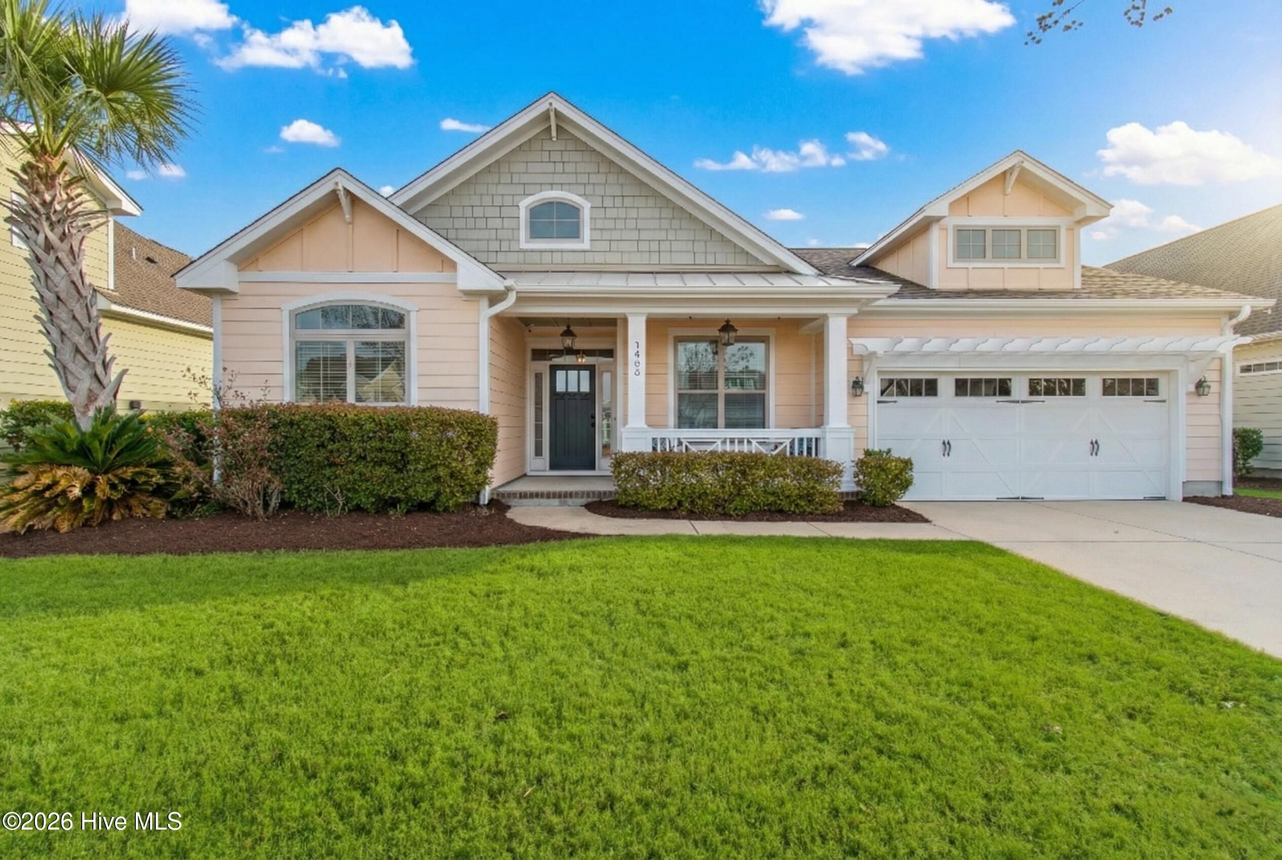 Beautiful home in the Retreat at Ocean Isle Beach. Lovingly cared for with recent updates. Open Floor plan with kitchen island, vaulted ceilings and gas fireplace. Granite counter tops and stainless-steel appliances. All living area on one level. Primary owner's suite features an oversized bedroom, bath with walk-in shower, solid surface double vanity and soaker tub. There is also a large walk-in closet. Two guest rooms share a full guest bath. Inviting screened porch with 3 panel glass sliding door entry. 2 car garage. Fenced back yard. Community amenity center features a pool, shuffleboard courts and a grilling area perfect for gathering with neighborhood friends. The neighborhood is walking and golf cart friendly. You can even golf cart over to the island.  Grocery store, coffee shop and restaurants connected with easy access. All this, and less than a 5-minute drive to the white sands of Ocean Isle beach. Come and see what the Retreat at Ocean Isle has to offer.