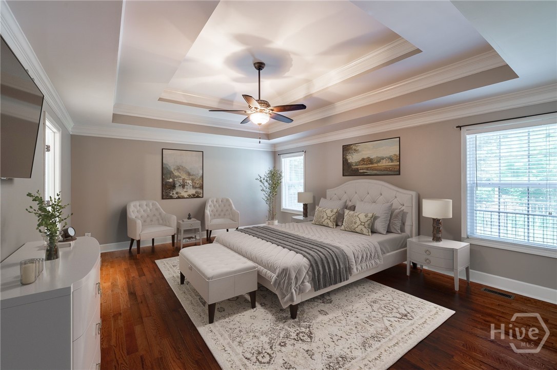 Virtually Staged Primary Suite
