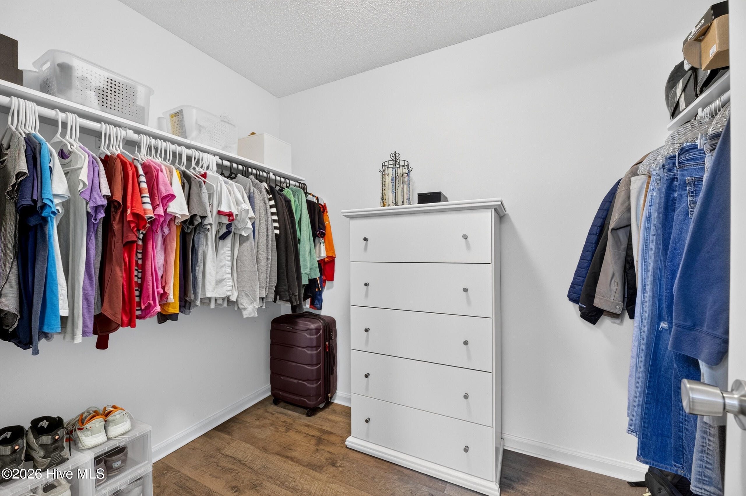 Primary closet offers room for organized living!