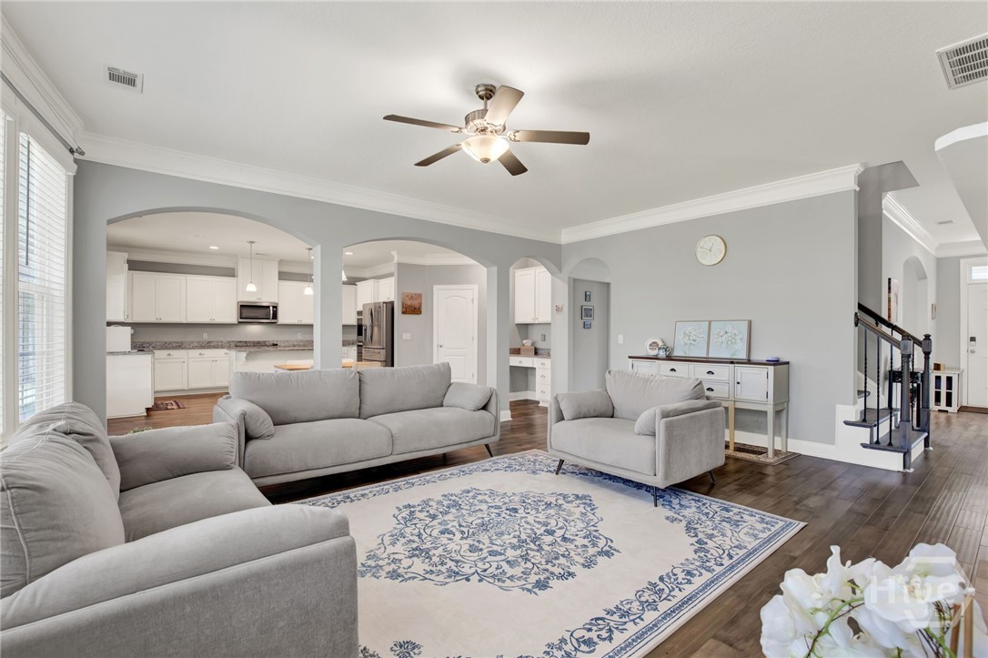 Family Room in Open-Concept Layout